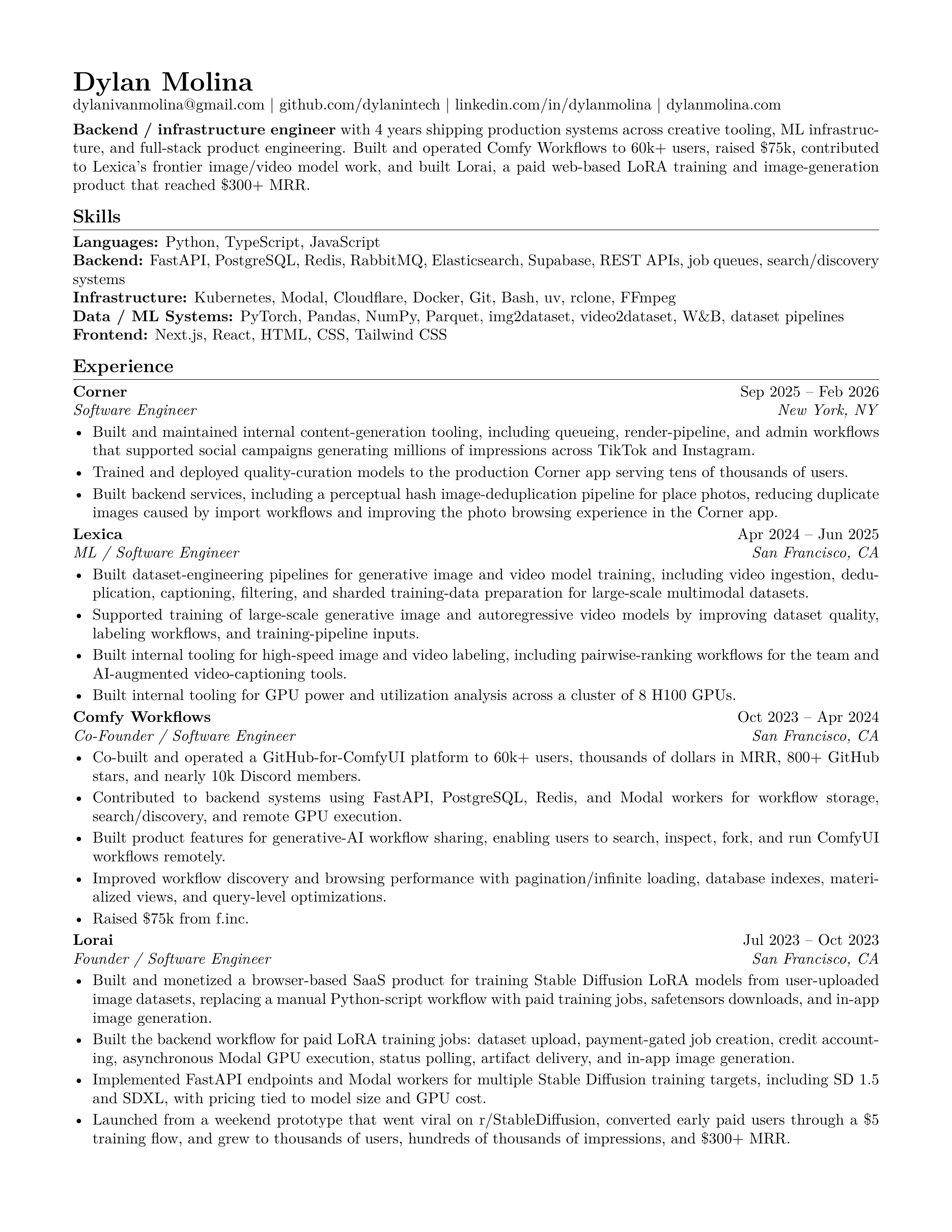 Resume, page 1 of 2