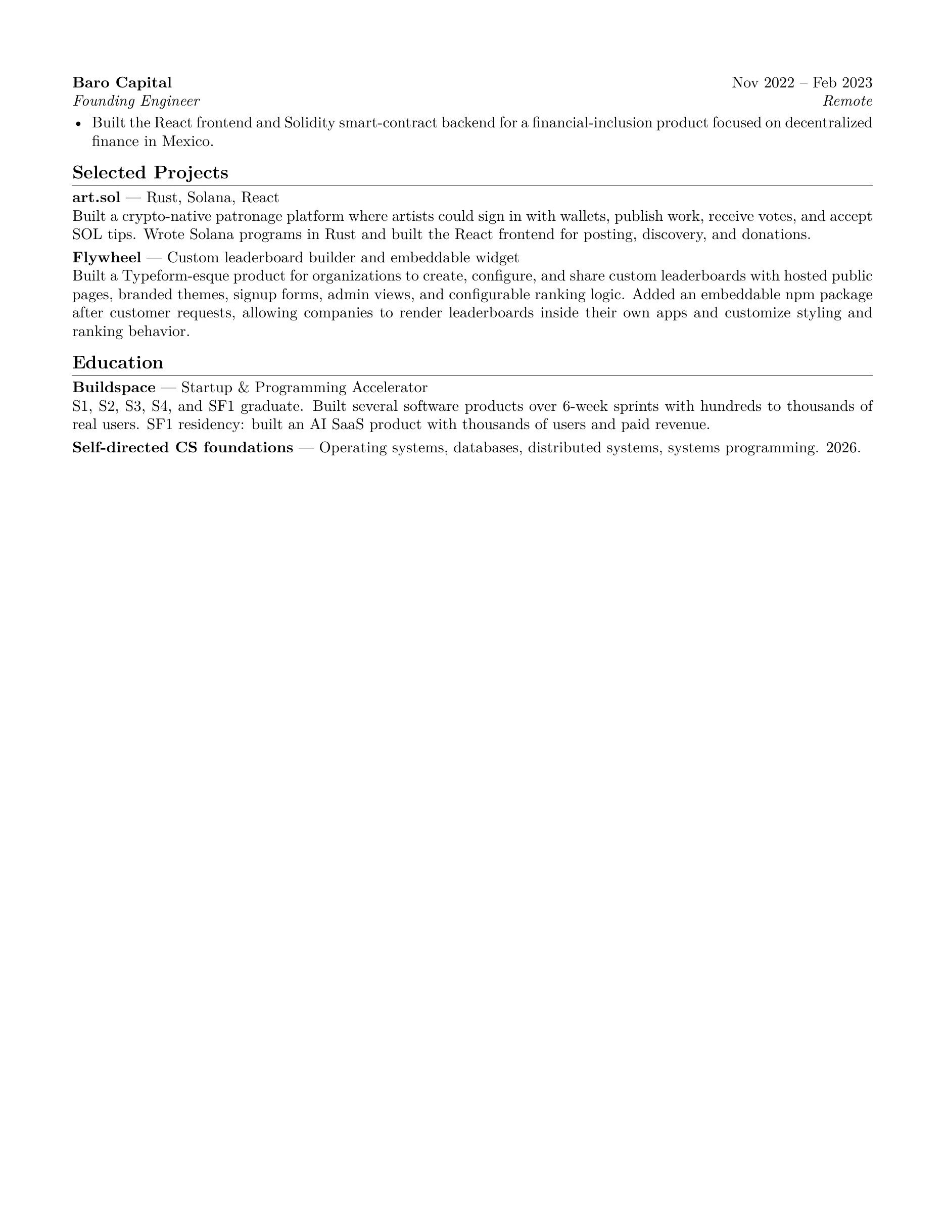 Resume, page 2 of 2